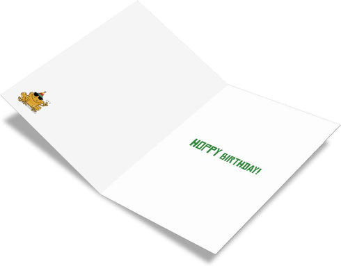 The Best Card Company Funny Birthday Pun Card, 5x7 Inch, Multicolored, Includes Envelope, 30% Recycled Content