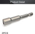 Utoolmart 1/4" Quick-Change Hex Shank Nut Setter Driver Drill Bit - 7mm, 65mm Length, Metric (2Pcs)