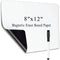 Small Magnetic Dry Erase Board Sheet for Fridge, 8"x12" Erasable Refrigerator Whiteboard for Kitchen, Mini White Board