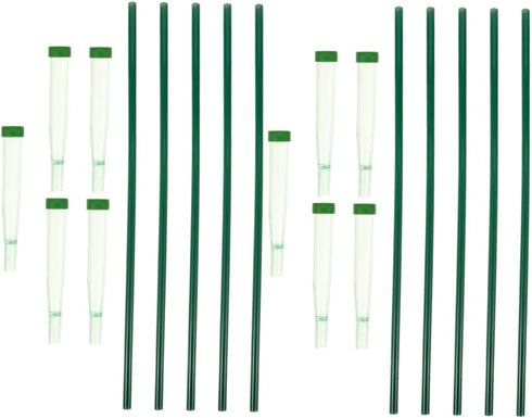 CORHAD 10pcs Transparent Plastic Flower Water Tubes Floral Test Tubes for Fresh
