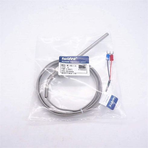 Twidec/2M NPT 1/4"inch (6X100MM) Pipe Thread Temperature Sensor Probe Two Wire Temperature Controller