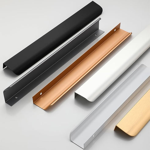 CHENCHEN96 2 Pack 800mm) Gray Bookcase Handles Invisible Bedside Table Handles Aluminum Alloy Kitchen Cabinet Handles