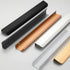 CHENCHEN96 2 Pack 500mm) Gray Bookcase Handles Invisible Bedside Table Handles Aluminum Alloy Kitchen Cabinet Handles