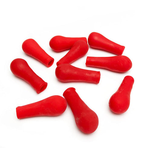 20pcs Red Latex Rubber Dropper Head Cap - Pipette Dropper Rubber Bulb for Laboratory Supplies