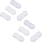 Cauaoa 8Pcs Transparent Toilet Seat Bumper Set, Silicone Strong Adhesive Toilet Seats Lid