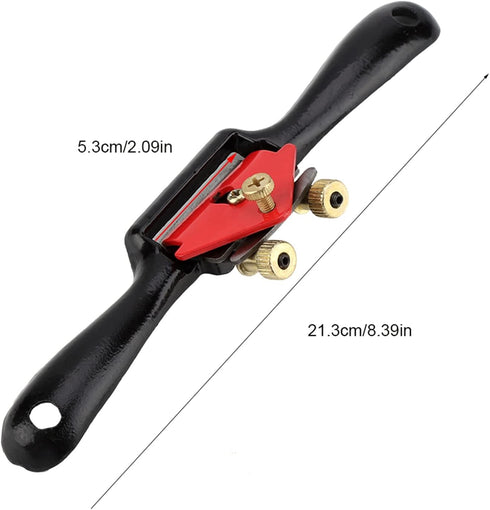 Draw Knife, 10" Adjustable SpokeShave with Flat Base, Metal Blade Wood Working Hand Tool for Wood Craft
