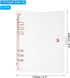 PATIKIL A5 Clear Binder Cover, 2Pcs Soft PVC Loose Leaf Binder Protector with Snap Button Closure, 6 Ring, Rose Gold