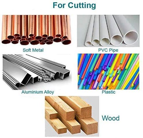 6 Pcs Rotary Drill Saw Blades, Steel Saw Disc Wheel Cutting Blades with 1/8" Straight Shank Mandrel