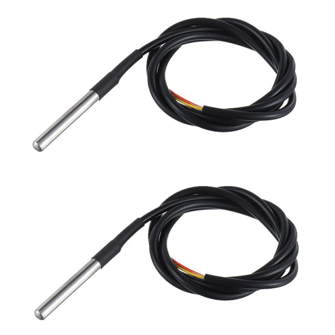 BOJACK DS18B20 1M Temperature Sensor Temperature Probe Stainless Steel Package Waterproof (Pack of