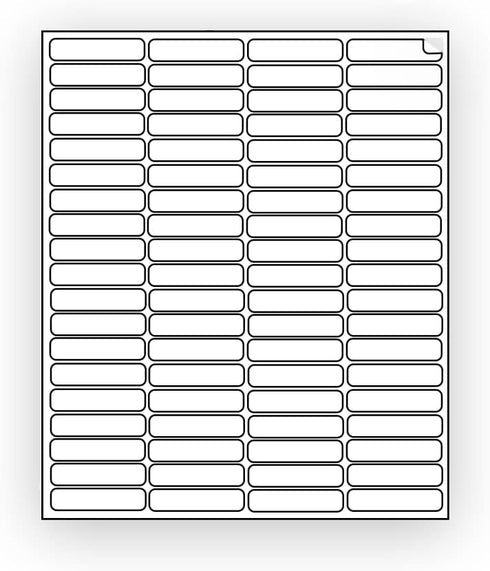 EcoSwift 800 1 3/4 1/2 inches 1.75 0.5 Shipping Labels x Mailing Address Return Inventory Blank White Self Adhesive