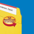 Smead 100% Recycled Fastener File Folder, Letter Size, Yellow, 50 per Box (12941)