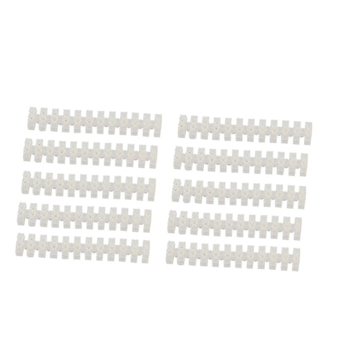 ABOOFAN 12 Position Terminal Block 20pcs 10a High-Toughness Plastic Brass Firmware Screw