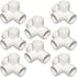 1-1/2“ Tee PVC Fitting 4 Way Elbow Connector, 90 Degree Side Outlet, PVC Corner Fittings for Furniture Building (Pack