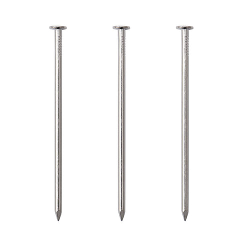 60pcs Hardware Nails, 3 Inches Nickel Plated Hanging Nails for Wood, Wall Hanging, Long Nails (3 in)