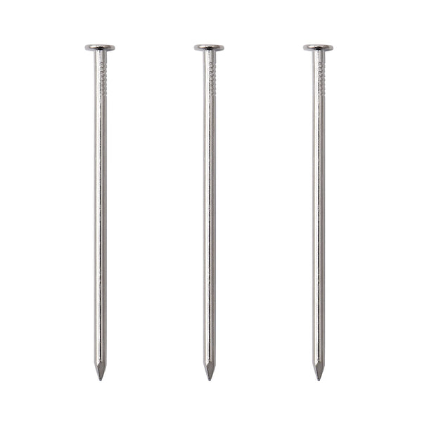 60pcs Hardware Nails, 3 Inches Nickel Plated Hanging Nails for Wood, Wall Hanging, Long Nails (3 in)