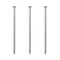 60pcs Hardware Nails, 3 Inches Nickel Plated Hanging Nails for Wood, Wall Hanging, Long Nails (3 in)