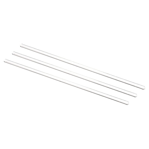 MECCANIXITY 3.3 Borosilicate Glass Stick, 7.87" Length Stir Rod Mixing Tools, Round Ends for Lab Kitchen Science