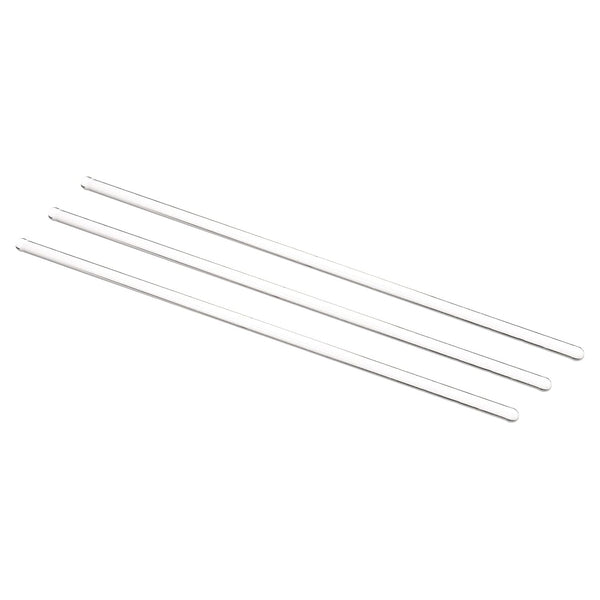 MECCANIXITY 3.3 Borosilicate Glass Stick, 7.87" Length Stir Rod Mixing Tools, Round Ends for Lab Kitchen Science