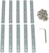 10PCS Straight Line Inside Connector Joint Bracket with M5 Screws, Length 3.9 Inch for 6mm T Slot Aluminum Extrusion