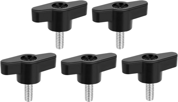 M6 x 15mm Z Type Handle Thumb Screws, Plastic Head Mechanical Handle Bolts (5 PCS)