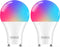 OHLUX GU24 Smart Light Bulbs, 10W 900LM Super Bright, RGBCW Color Changing, 120V 100W Halogen Replacement, 2 Pack