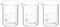 PATIKIL 3Pcs 25ml Low Form Glass Beaker, 3.3 Borosilicate Glass Graduated Measuring Cups with Spout for Kitchen Lab