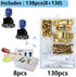 Picture Hanging Kit - Picture Keyhole Fastener Tool & Hardware Screws, 138 Pack for Wall Mounting and Mirror Hanging