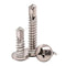 #8 x 3/4" Pan Head Self Drilling Screws, Phillips Drive, 410 Stainless Steel Sheet Metal Screws, Pack of 100