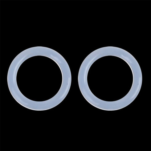 X AUTOHAUX Silicone O-Rings, VMQ Seal Gasket for Compressor Valves Pipe Repair, 10mm OD 7mm ID, White, Pack of 100