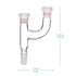 StonyLab 3 Way Claisen Distillation Adapter with 14/20 Joints Connecting Adapter Lab Supply, SL-L2L5R1