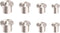 AUTOTOOLHOME Dowel and Tenon Center Transfer Plugs Point, 1/4", 5/16", 3/8" and 1/2", Set of 8