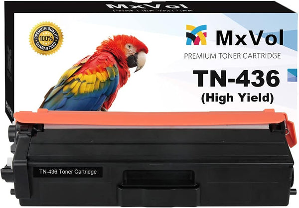 MxVol Compatible Brother TN-436 Toner Cartridge Replacement for TN-436BK, TN-433BK, MFC-L8900CDW, HL-L8360CDW (Black,