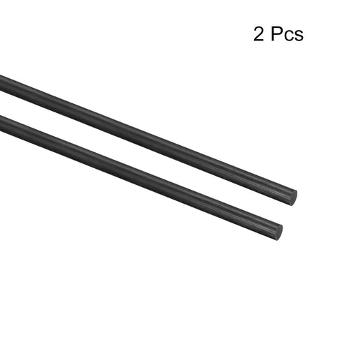 MECCANIXITY Carbon Fiber Rod 5.5mm x 300mm for RC Plane DIY Tool, Pack of 2
