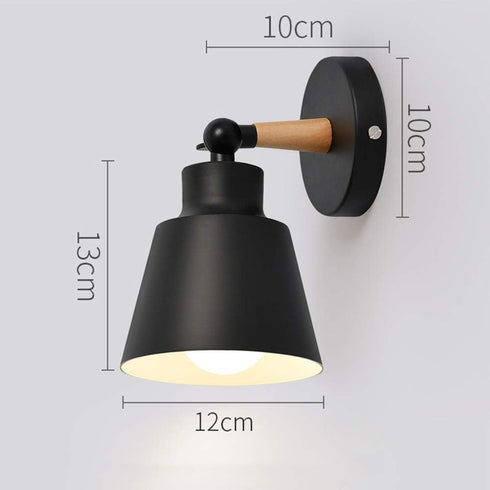 Mengjay E26 Wall Light Black Fixtures Nordic Wall Sconce Lamp Macaron Edison Copper lamp Holder Aisle Lights Corridor