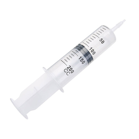 3pcs 200ml Syringes with Tip Adapters, Large Garden Syringe for Scientific Labs, Nutrient Measuring, Watering, Refilling