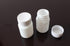 50PCS White Empty Solid Plastic Bottle Case Holder, Container Vials Box with Screw Cap for Powder Sample Storage