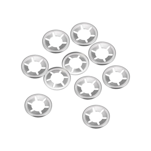 uxcell M16 Internal Tooth Washers, 10pcs Push-On Locking Speed Clip, 304 Stainless Steel