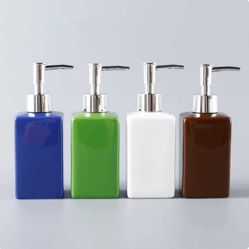 SELLONWANELO Commercial Subpackage Makaron Ceramic Lotion Bottle Household Hand Sanitizer Shampoo Bath Gel Press Bottle