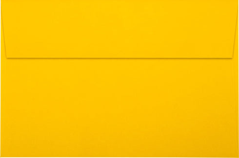 LUXPaper A9 Invitation Envelopes | Peel & Press | 5 3/4" x 8 3/4" | Sunflower Yellow | 80lb. Text | 50 Qty by LUXPaper