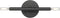 ML Lighting 25702-MB Skyva 5.75" High 2-Light Wall Sconce - Matte Black
