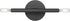 ML Lighting 25702-MB Skyva 5.75" High 2-Light Wall Sconce - Matte Black