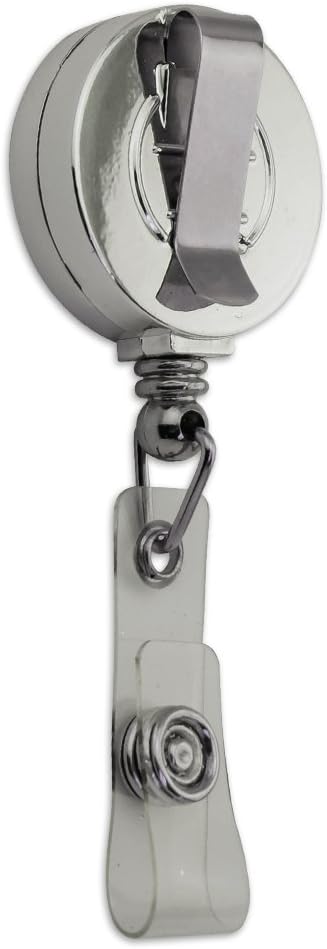 Oh for Fox Sake Funny Retractable Reel Chrome Badge ID Card Holder Clip on Teal