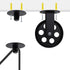 Tsnamay 2Sets Set Black Wall Ceiling Mount Rustic Pulleys for Hanging Lamp,Pulley Wheels for Plug In Pendant Light