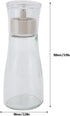 150ml 260ml Dioche Glass Mouthwash Dispenser Elegant Refillable Multifunctional Mouthwash Container with Spout
