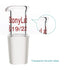 StonyLab Borosilicate Glass Pour Out Adapter, Liquid Pouring Adapter with 19/22 Ground Inner Joint for Laboratory Supply