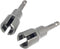 (2pc) Power Wing Nut Driver Set, Slot Wing Nuts Drill Bit Socket Wrenches, 1/4" Hex Shank