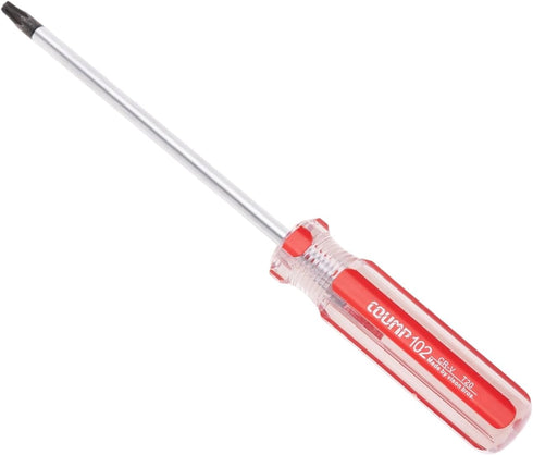 Mormchlots 1Pcs T20 Red Security Torx Screwdriver with Magnetic Tip Plastic Grip, Torx