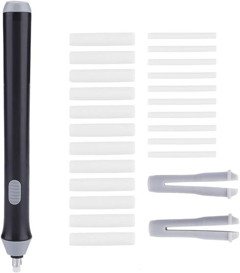 Zerodis Electric Automatic Pencil Eraser - Rechargeable Eraser for Drawing, Artist Tool, Black