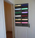 ZKOO Fabric Office Supplies Storage Organizer - Wall Mount/Over The Door Hanging File Folder with 6 Pockets & 2 Hangers