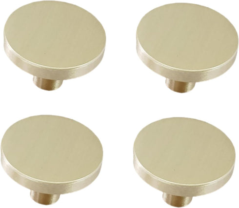 SANCHAKOU Dresser Pulls 4 Pack Bedside Table Shoe Cabinet Copper Round Single Hole